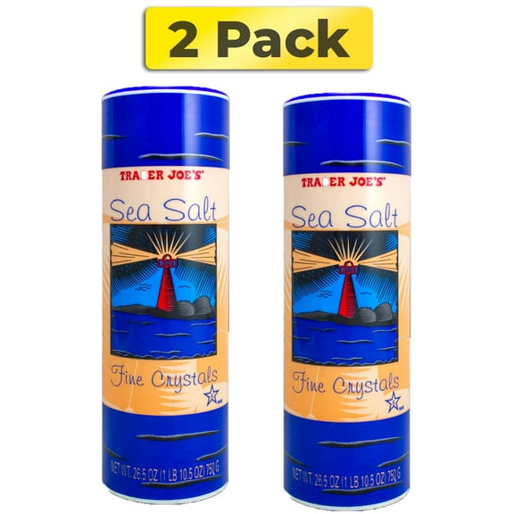 Trader Joe's Sea Salt Fine Crystals, Finishing Salt, Cooking Salt - 26.5 Oz