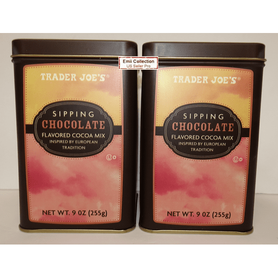 Trader Joe’s Sipping Chocolate Favored Cocoa Mix 9oz 255g (2 Tins)