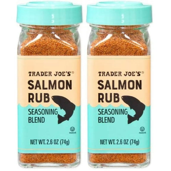 Trader Joe's Salmon Rub Seasoning Blend, 2.6 oz (Pack of 2)