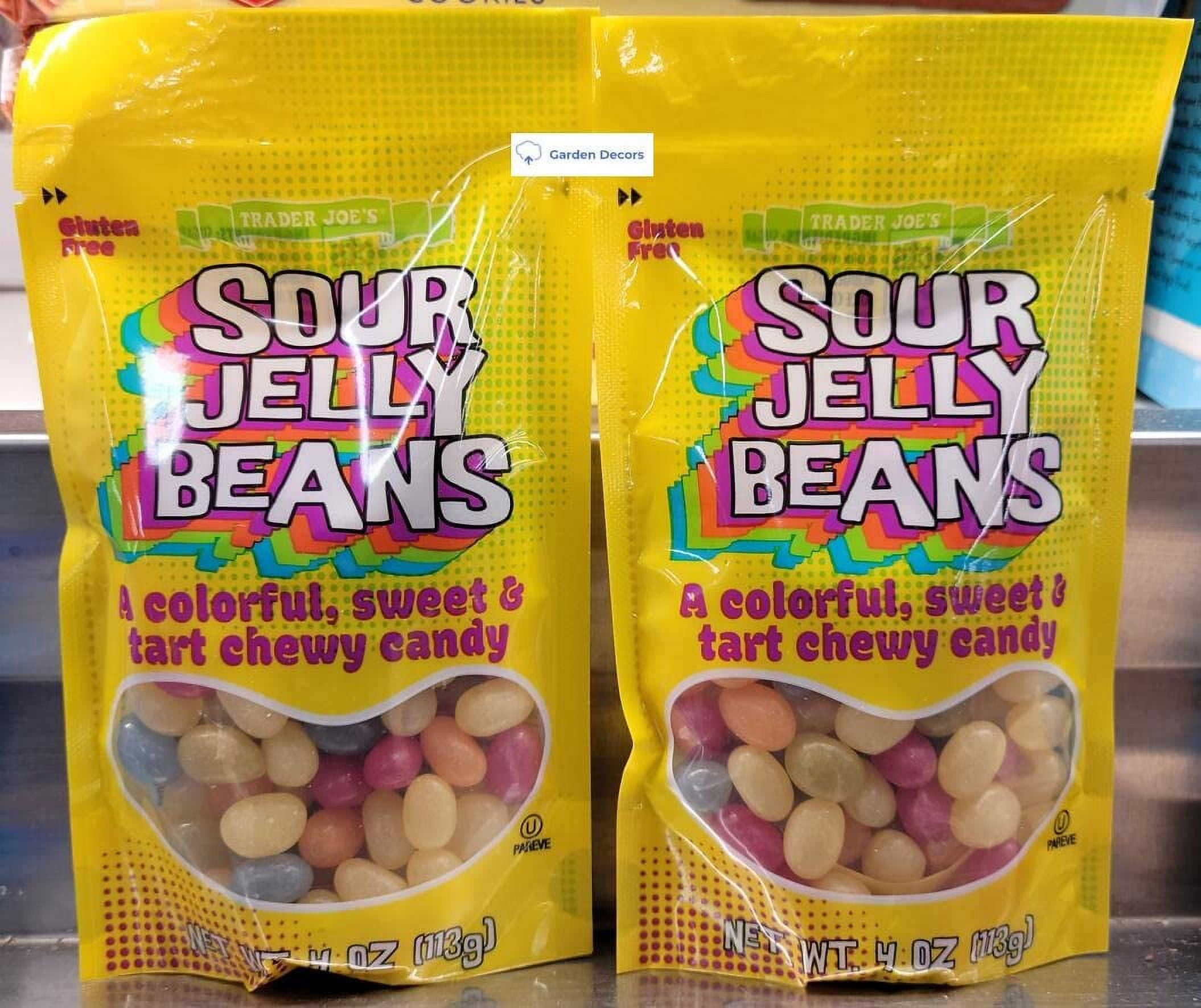 Trader Joe’s Sour Jelly Beans, a colorful, sweet & tart chewy candy 4oz