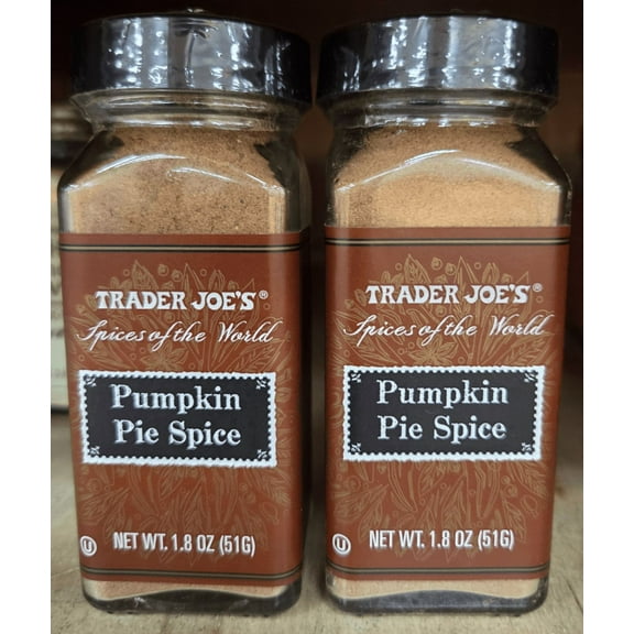 Trader Joe's Spices of the World Pumpkin Pie Spice 1.8oz 51g (2 Bottles)