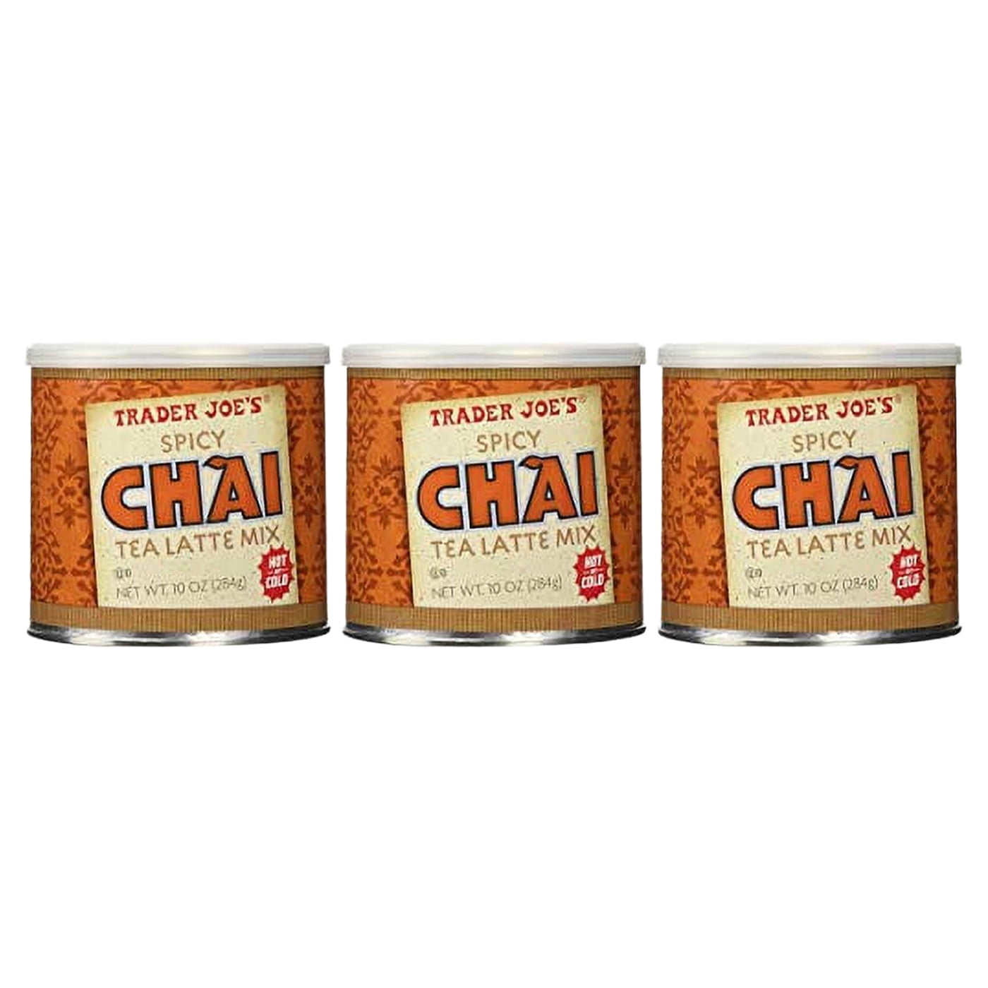 Trader Joe's Spicy Chai Tea Latte Mix 284g 10oz X 3 PACK - Walmart.com