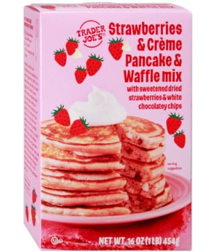 Trader Joe's Strawberries & Crme Pancake & Waffle Mix 16oz (1LB) 454g x 1