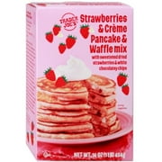 Trader Joe's Strawberries & Crème Pancake & Waffle Mix 16oz (1LB) 454g x 1