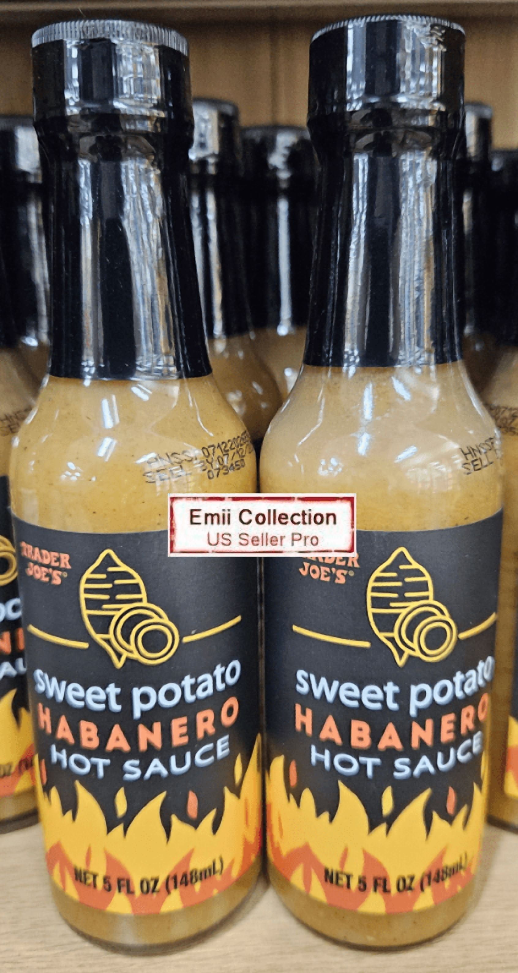 Trader Joe’s Sweet Potato Habanero Hot Sauce 5fl oz 148ml (2 Bottles)