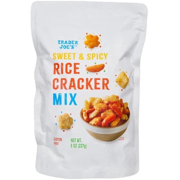 Trader Joe's Sweet & Spicy Rice Cracker Mix Gluten Free 8 oz Bag