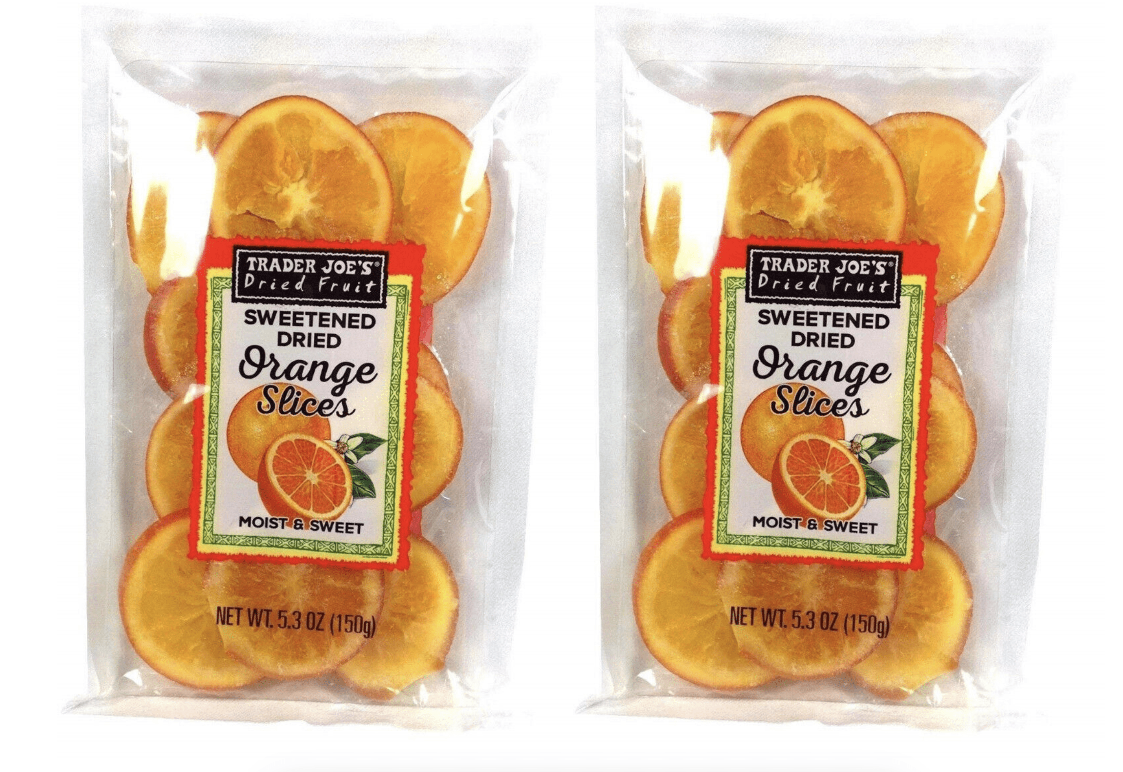 Trader Joe's Sweetened Dried Orange Slices (Pack of 3)