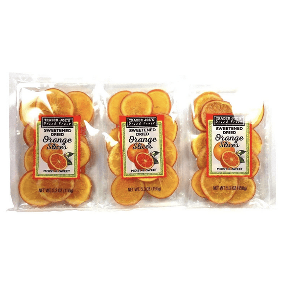 Trader Joe's Sweetened Dried Orange Slices (Pack of 3) 5.3 oz