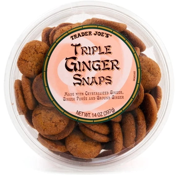 Trader Joe's Triple Ginger Snap Cookies  14 oz -Pack of 1