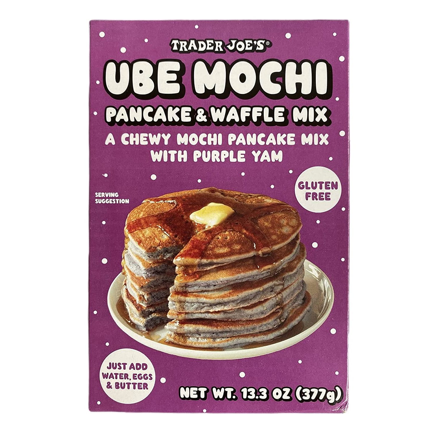 Trader Joe's Ube Mochi Pancake & Waffle Mix 13.3 oz.