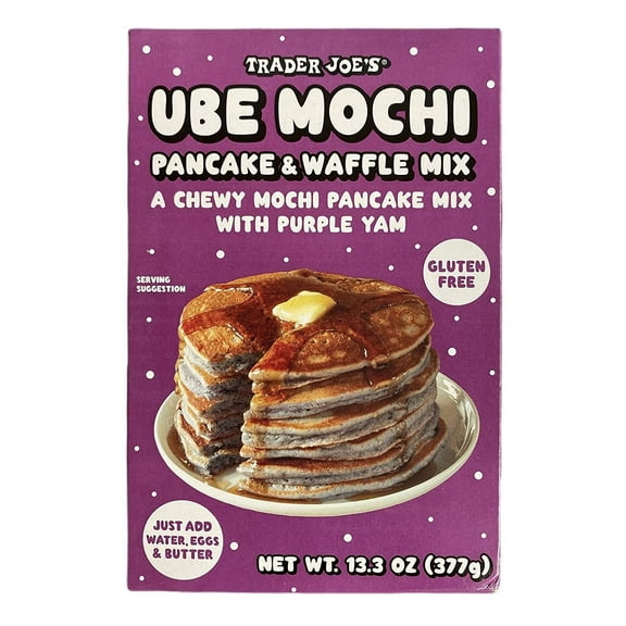 Trader Joe's Ube Mochi Pancake & Waffle Mix 13.3 oz.