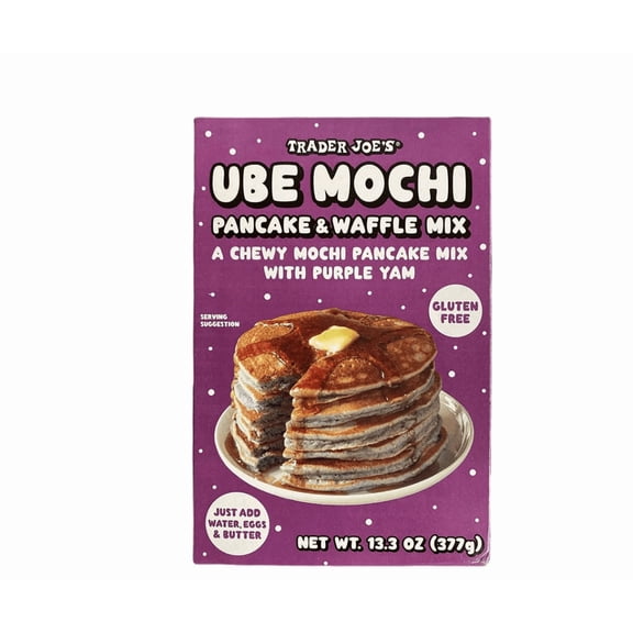 Trader Joe's Ube Mochi Pancake & Waffle Mix 13.3 oz.