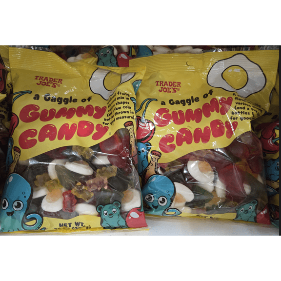 Trader Joe's a Gaggle of Gummy Candy 14oz 397g (2 Bags)
