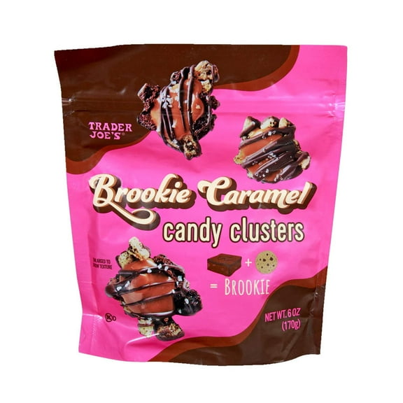 Trader Joes Brookie Caramel Candy Clusters 6 oz