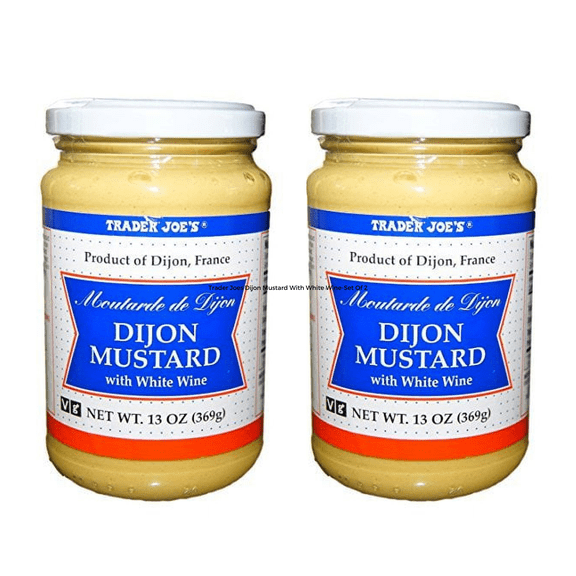 Trader Joes Dijon Mustard With White Wine-Set Of 2