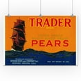 thumbnail image 1 of Trader Pear Crate Label (24x36 Giclee Gallery Print, Wall Decor Travel Poster), 1 of 1