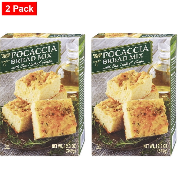 Trader joe's Focaccia Bread Mix 12.3 Oz - 2 pack