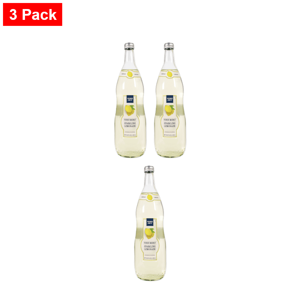 Trader joe's French Market Sparkling Lemonade 1 L - 3 Pack