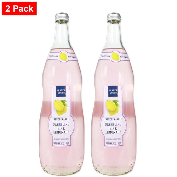 Trader joe's French Market Sparkling Pink Lemonade 1 L - 2 pack