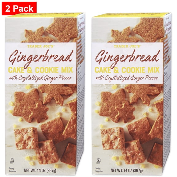 Trader joe's Gingerbread Cake & Cookie Mix 14 Oz - 2 pack