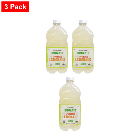 Trader joe's Organic Low Calorie Lemonade 64 Fl Oz - 3 Pack