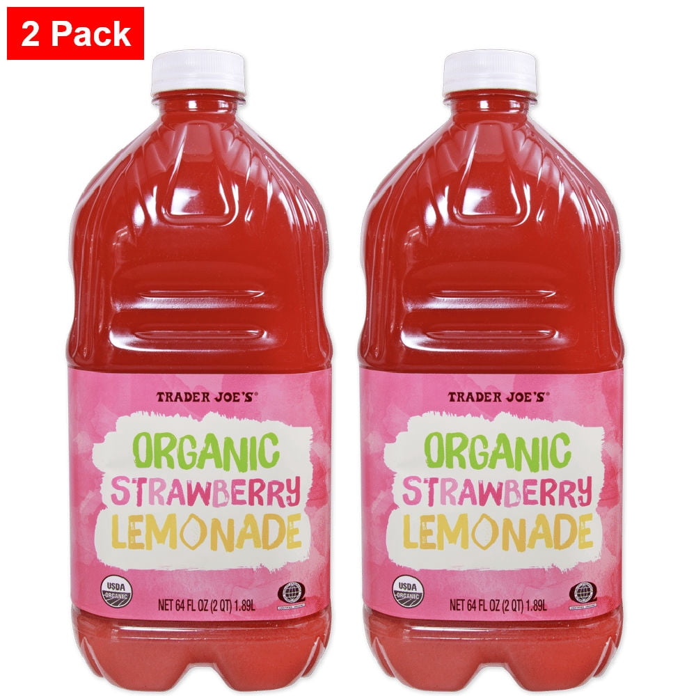Trader joe's Organic Strawberry Lemonade 64 Fl Oz - 2 pack