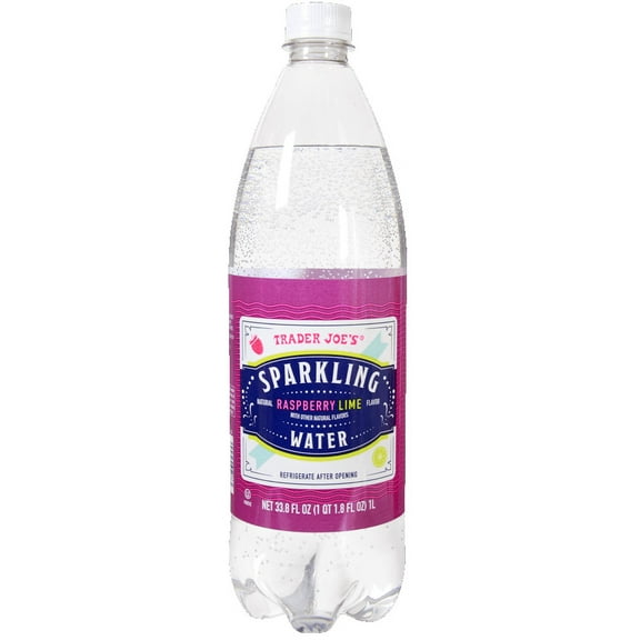 Trader joe's Raspberry Lime Sparkling Water 1 L - 1 Pack