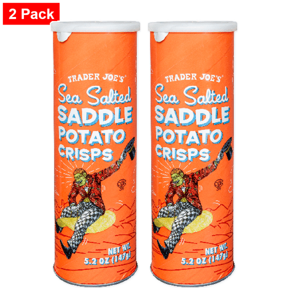 Trader joe's Sea Salted Saddle Potato Crisps 5.2 Oz - 2 pack