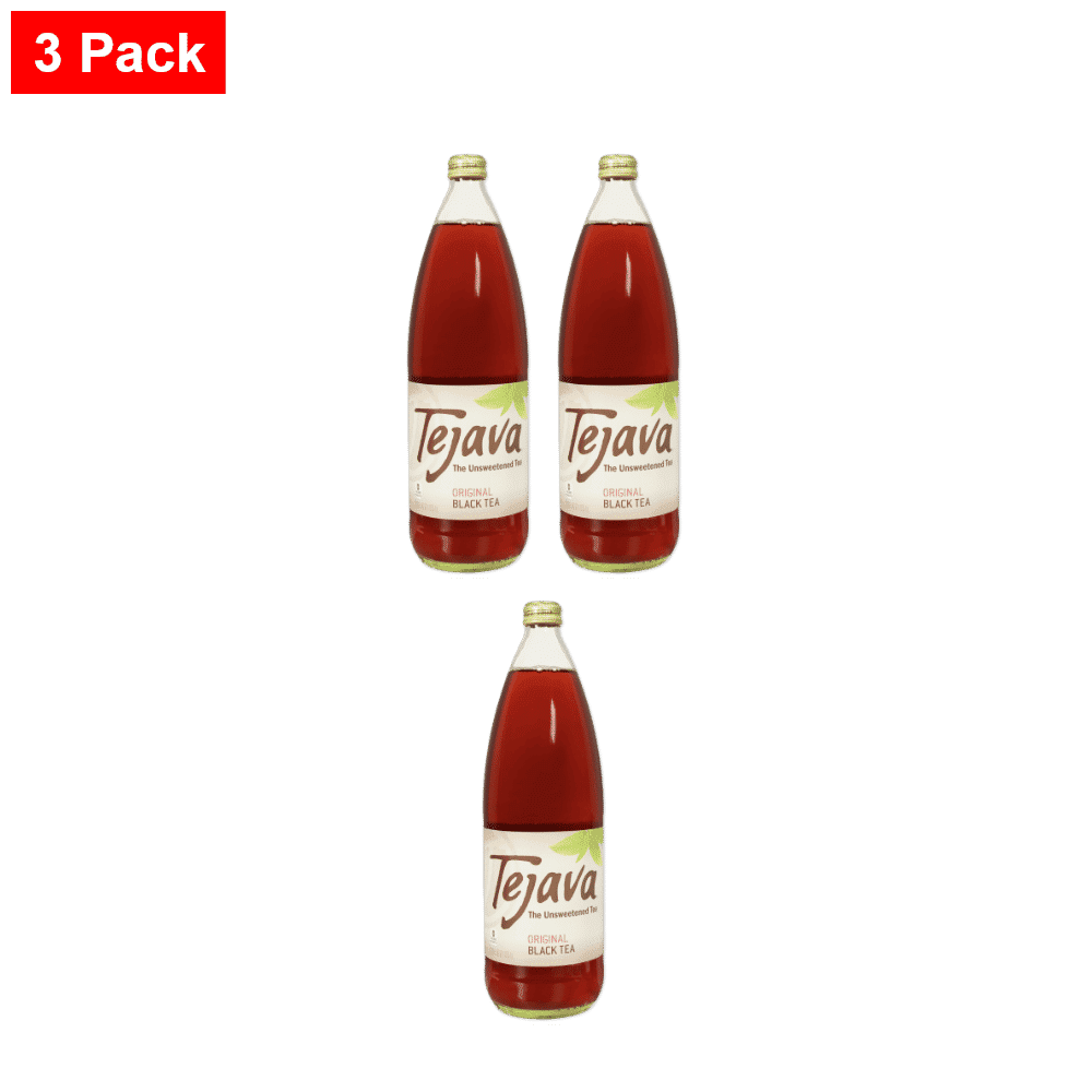 Tejava Tea Bottled Trader joe's Tejava Original Black Tea 33.8 Fl Oz - 3 Pack - Walmart.com
