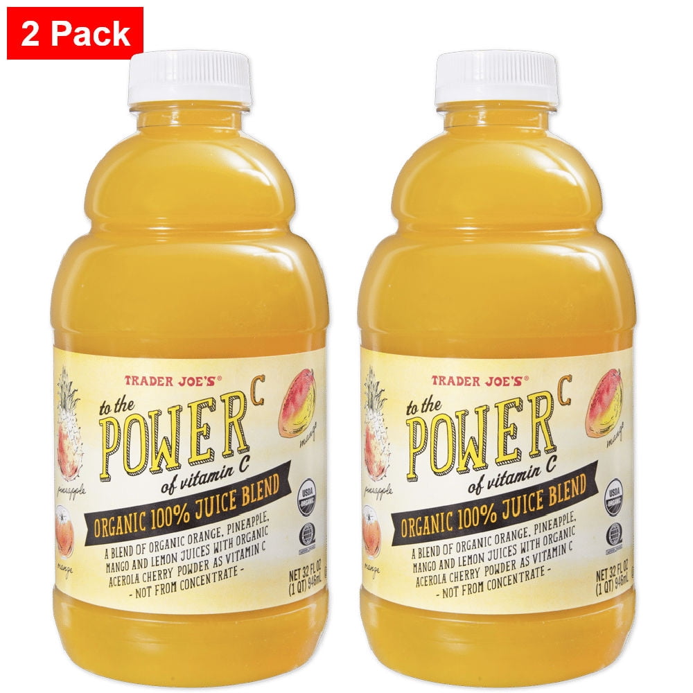 Trader joe's To the Power of C Organic Juice Blend 32 Fl Oz - 2 pack