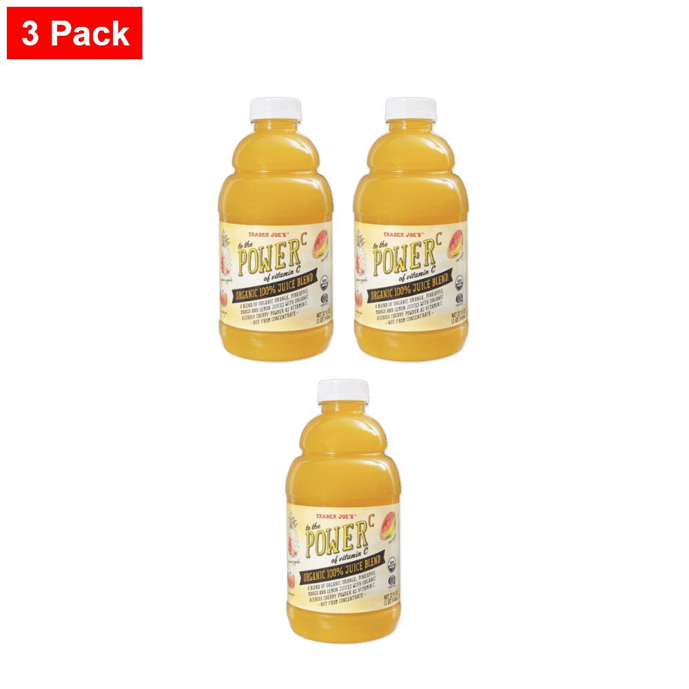 Trader joe's To the Power of C Organic Juice Blend 32 Fl Oz - 3 Pack