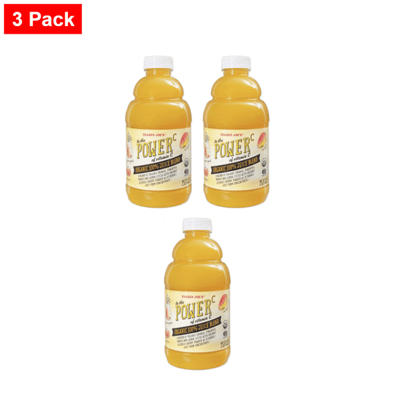 Trader joe's To the Power of C Organic Juice Blend 32 Fl Oz - 3 Pack