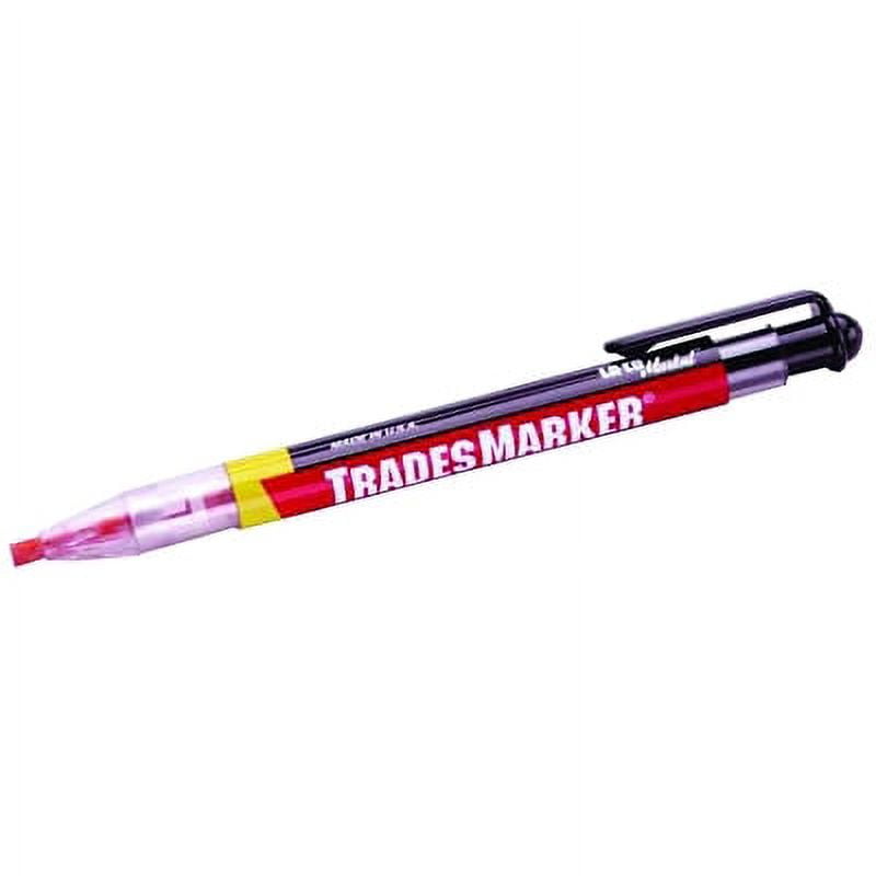 2x 3 Pack Extra Long Tip Long Head Marker Pens Waterproof Permanent  Woodworking Hole Marker Pen black and blue and red