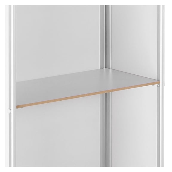 Tradeshow Podium Table, Portable Counter Display - 30.91" x 14.96", Exhibition Booth Stand with Storage & Carrying Bag, Pop Up Table for Events & Presentations