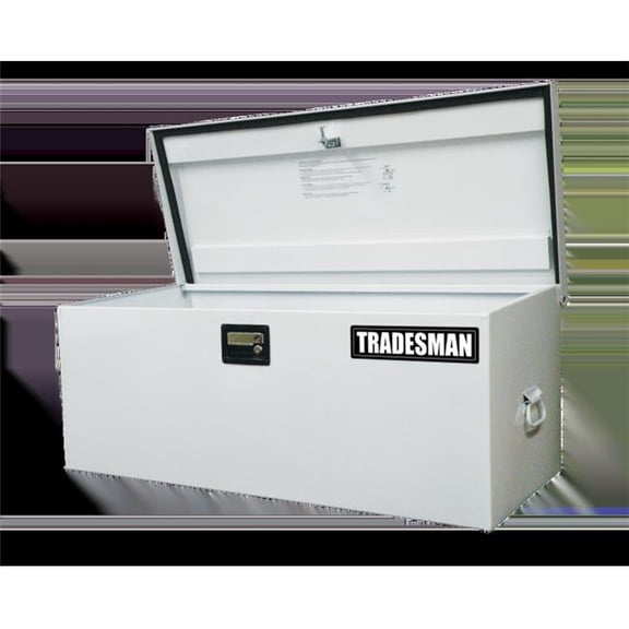 Tradesman 88048 42.75 in. Light Duty & Large Steel Job Site Box & Chest, White