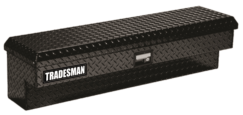 Tradesman Aluminum Side Bin Truck Tool Box (48in.) - Black