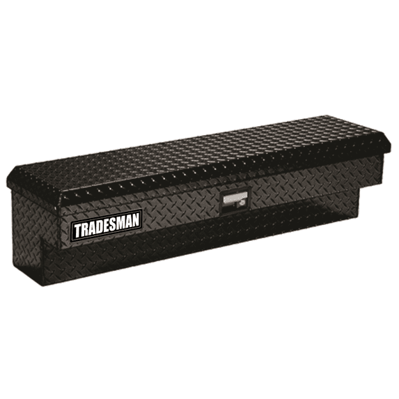 Tradesman Aluminum Side Bin Truck Tool Box (48in.) - Black