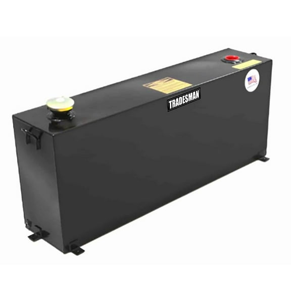 Tradesman Steel Full-Mid Size Vertical Liquid Storage Tank - Black