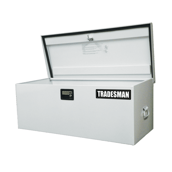 Tradesman Steel Job Site Box/Chest (Light Duty/Large) (42.75in.) - White