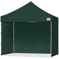 thumbnail image 1 of Tradesparker 8'x8' Pop-up Canopy Tent Commercial Instant Canopies with 4 Removable Zipper Sidewalls,Forest Green, 1 of 7