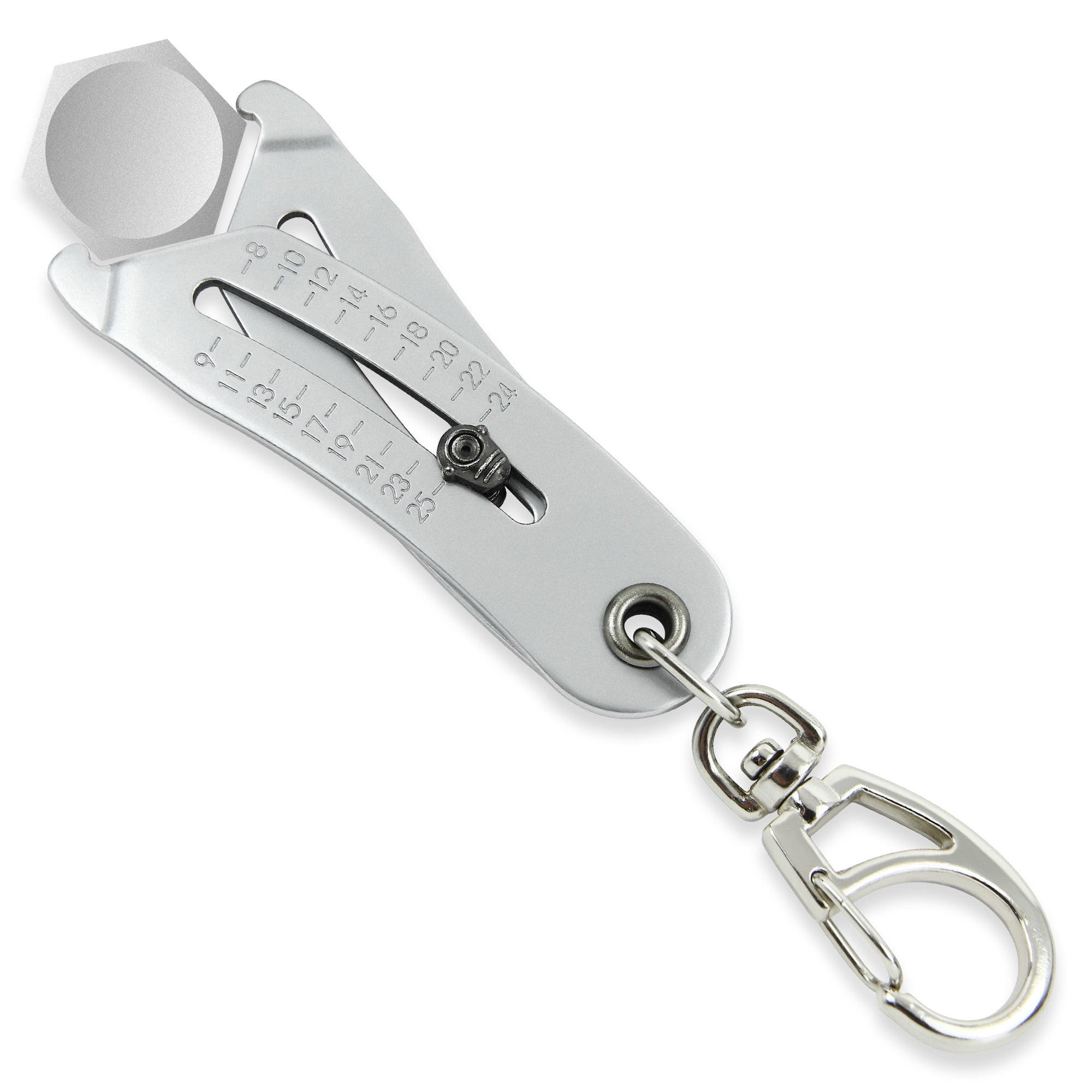 Tradespro Nut and Bolt Head Sizer, Gauge 5/16" 1" and 8mm 25mm