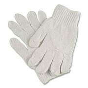 PRO CTPS400/NLW SERIES NATURAL WHITE STRING KNIT GLOVES, 7 GAUGE, MEDIUM, WHITE, 12 PAIRS