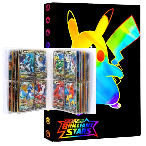 Trading Card Binder, 4-Pocket Album Book Holder, Fits for TCG Game 240 Cards-LOR1
