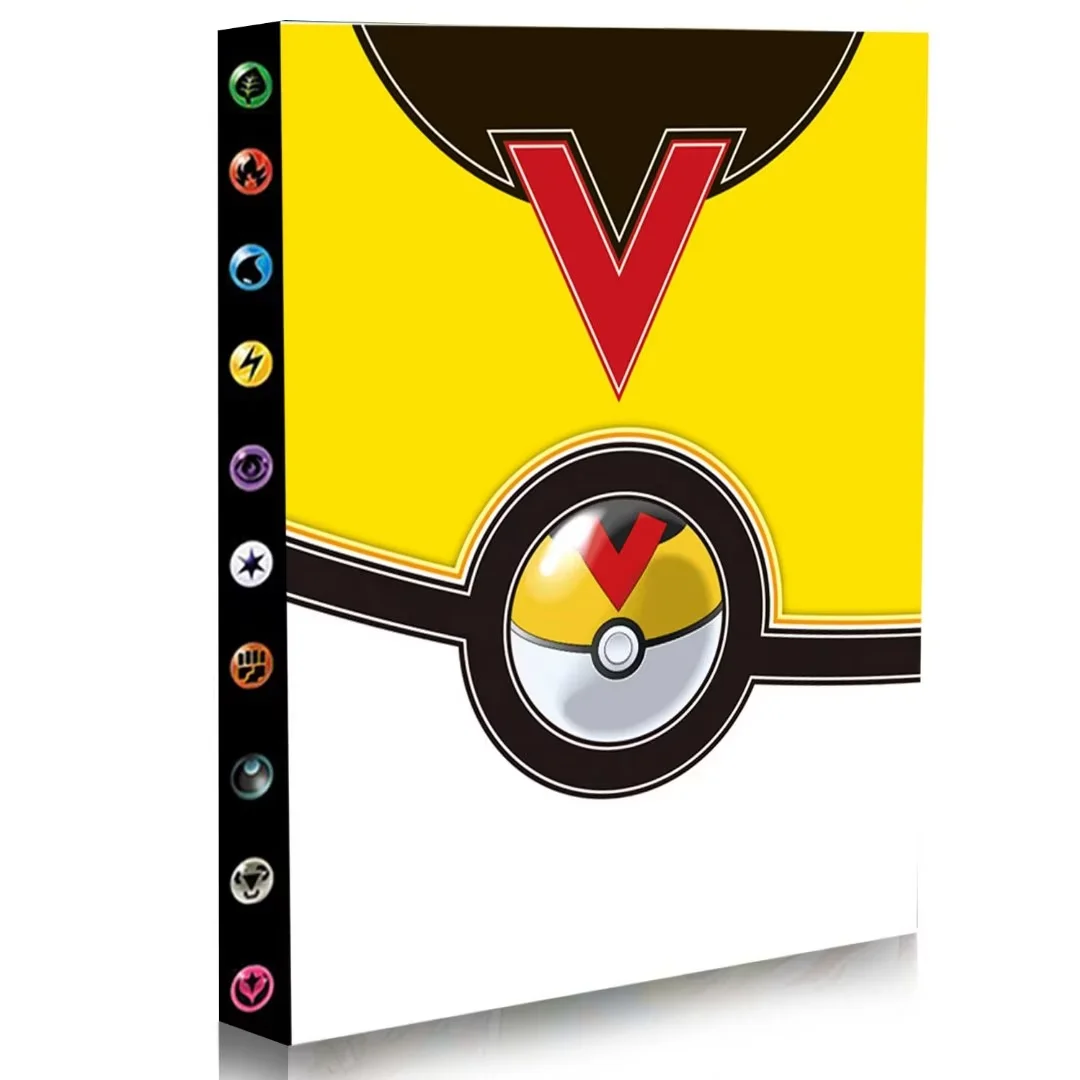 Trading Card Binder, 4Pocket Album Book Holder, Fits for TCG Game 240 Cards（QQBD1)