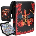 thumbnail image 1 of Trading Card Binder, 4-Pocket Album Book Holder for TCG Game, Fits 400 Cards, 1 of 6