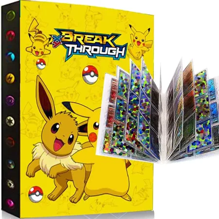 Trading Card Binder 4 Pockets, Collection Card Album for MTG Cards / Baseball Cards / Football Cards / Play Cards, 30 pages holds to 240 cards (A3)