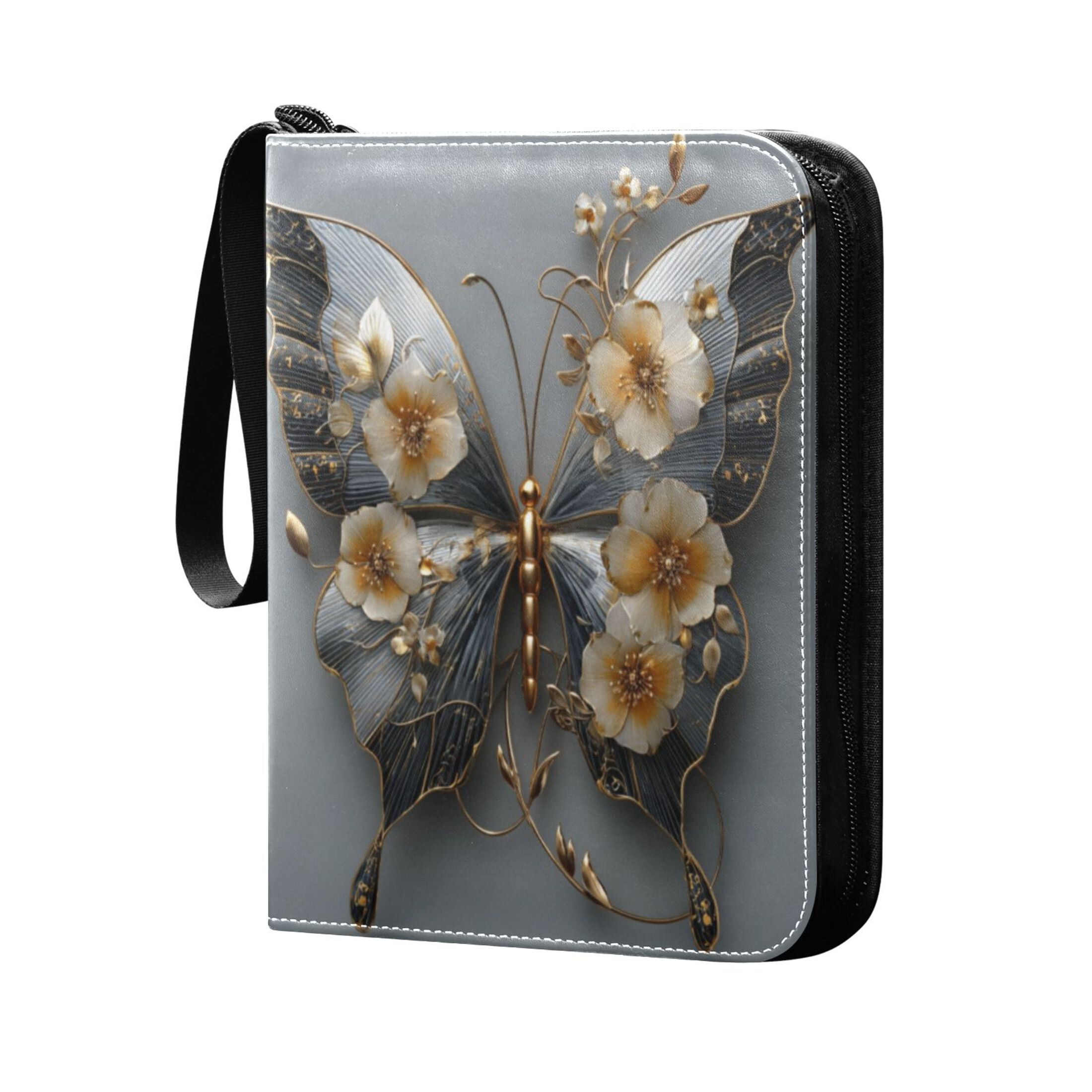 arkeiliy card binder Arkeiliy Card Binder 9 Pocket Double Sided Pockets Trading Card Binder with  30 Sleeves enhanced Zip Trading Card Holder Collector Album Holds 540 MTG