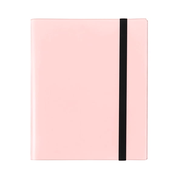 Trading Card Binder 9 Pocket 360 Side Loading Album 20 Pages Elastic Strap Dust Proof Waterproof for Sports Football Basketball Baseball Collectible Cards Secure Storage