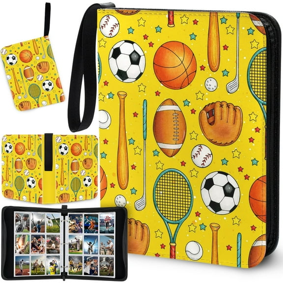 Trading Card Binder, 9-Pocket Album Book Holder with Sleeves, Fits for TCG Game 900 Cards