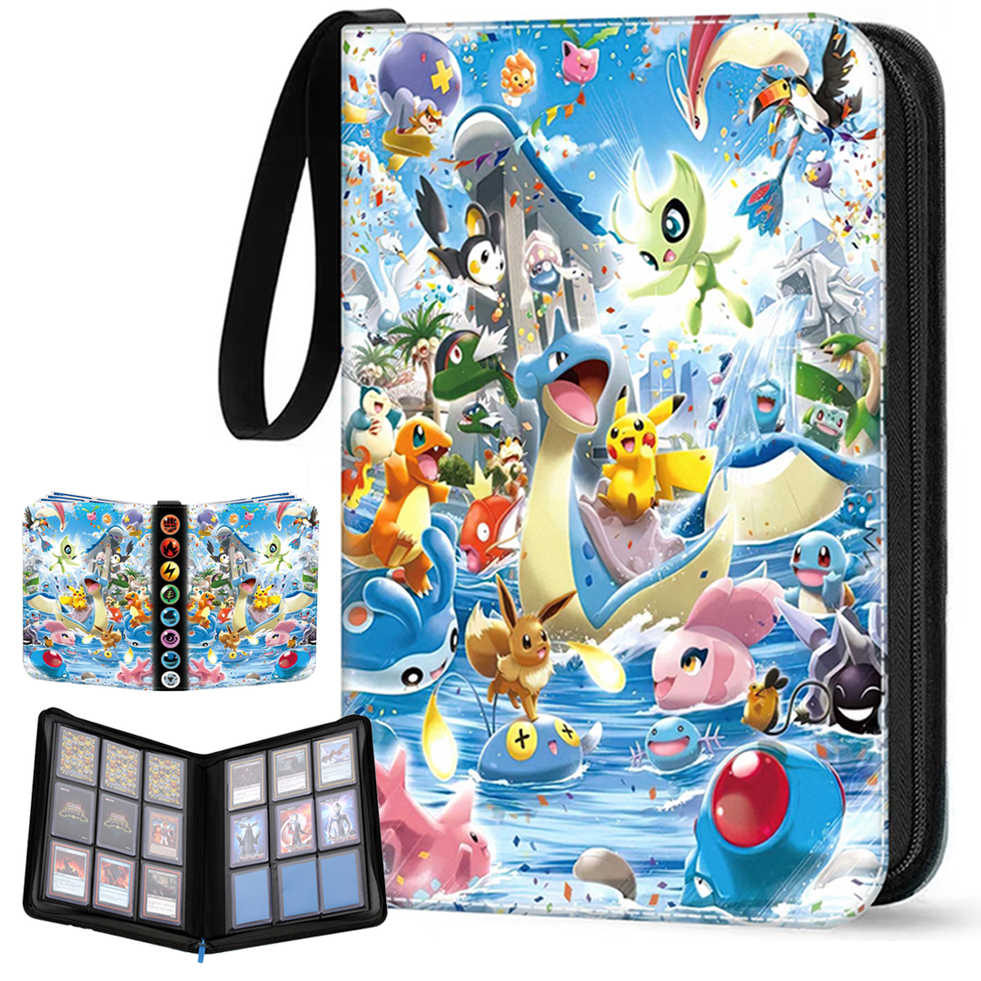 Trading Card Binder 900 Pockets, 50 Pages 9 Pocket Premium Card Album Folder with 50 Double-Card Collection Collector's Book Gift for Children